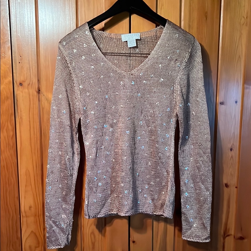 Express Knit Sequined Women's Top